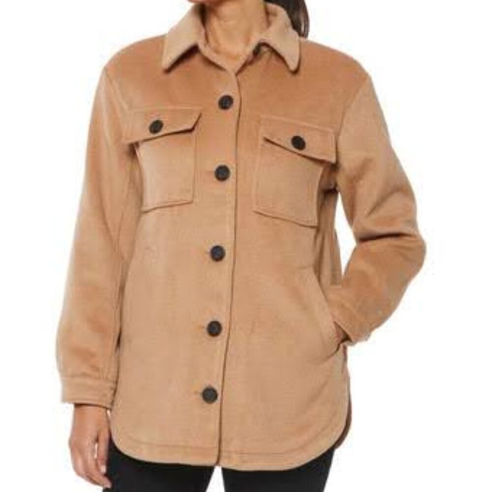 New Light Brown Wool Plus Coat / Size XL / Price Dropped!